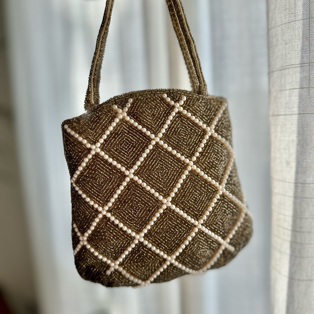 Hand beaded vintage bag - Picture 8 of 9